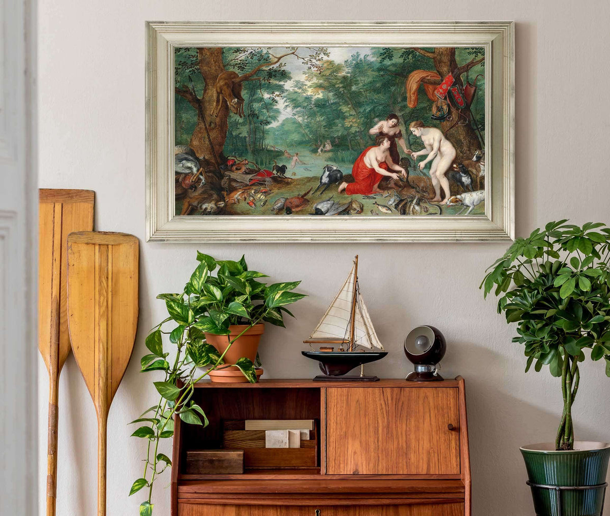 Diana And Her Nymphs Fishing S by Jan Brueghel The Younger