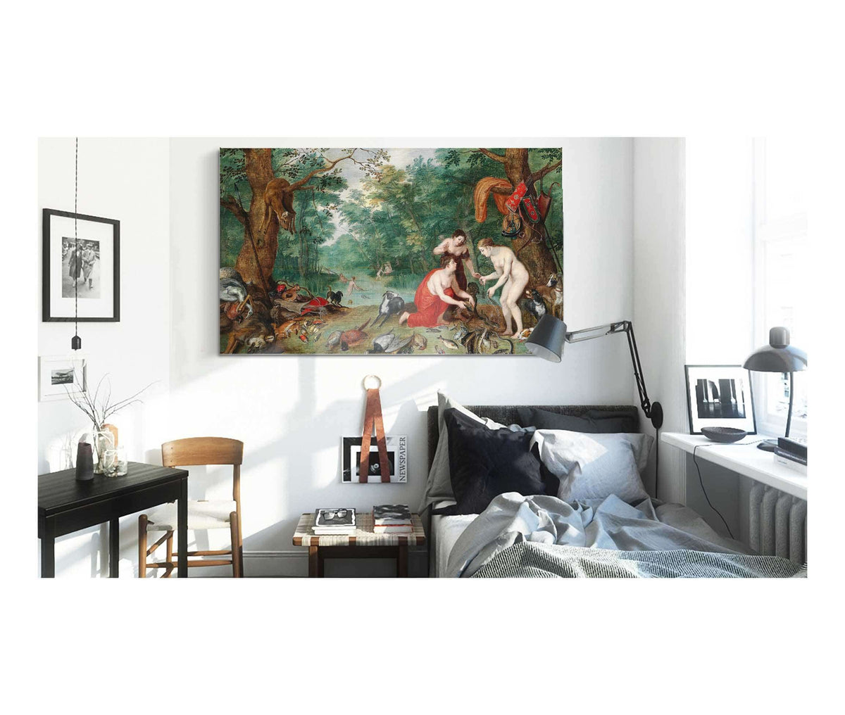 Diana And Her Nymphs Fishing S by Jan Brueghel The Younger