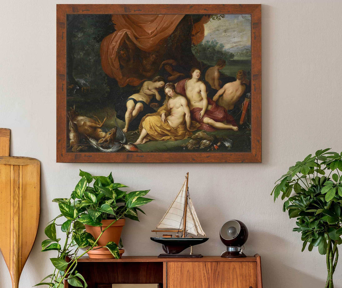 Diana En Haar Nimfen Na De Jacht by Jan Brueghel The Younger