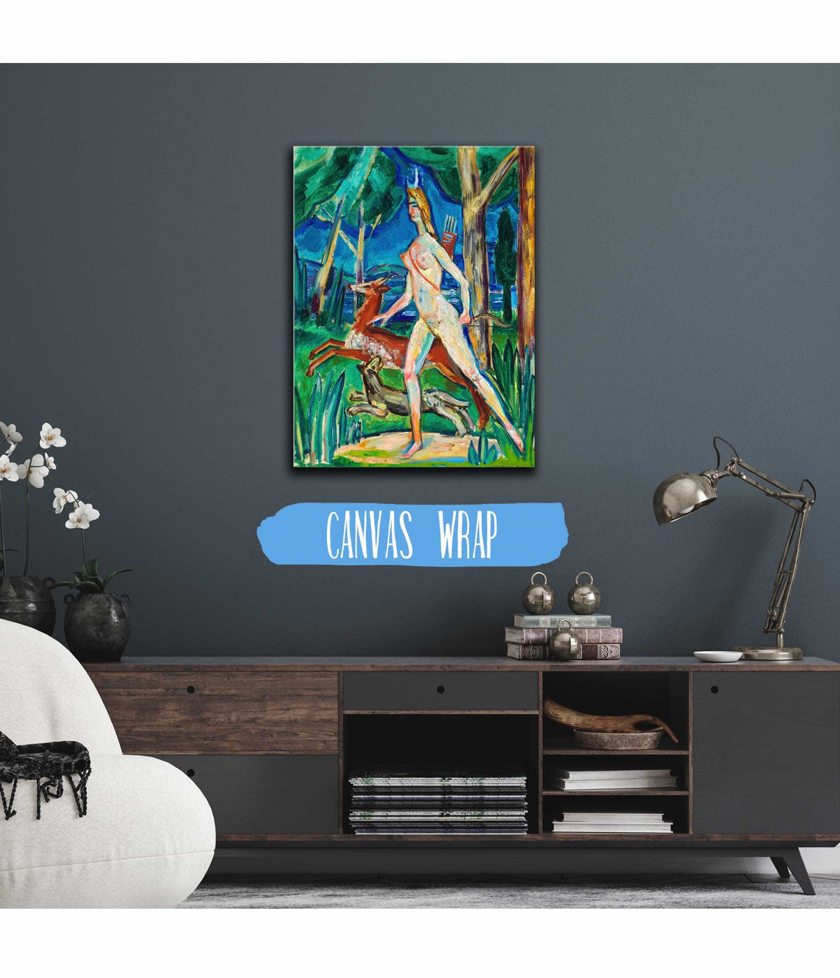 Diana In The Forest by Zygmunt Waliszewski