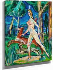 Diana In The Forest by Zygmunt Waliszewski