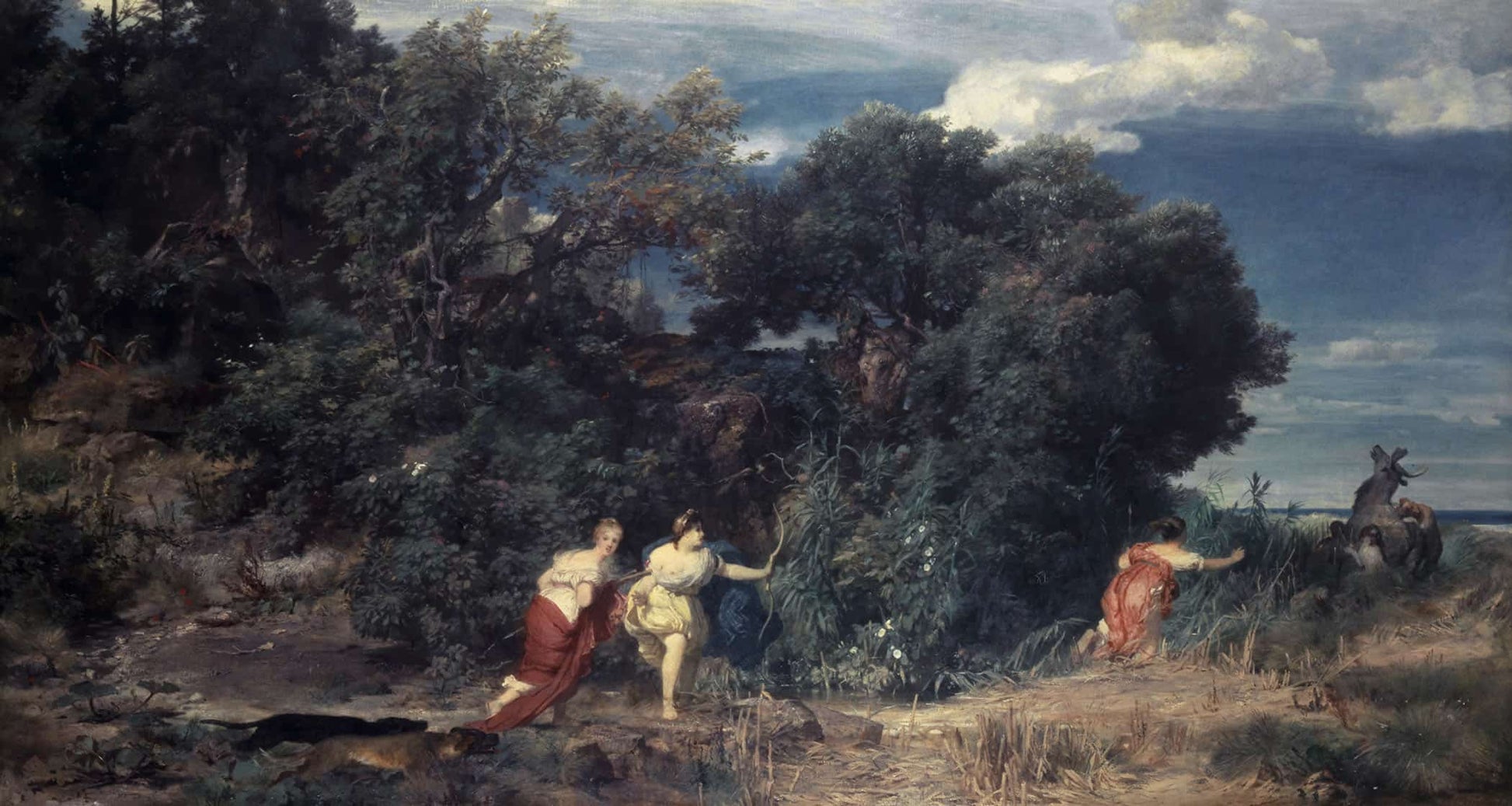 Dianas Hunt by Arnold Bocklin