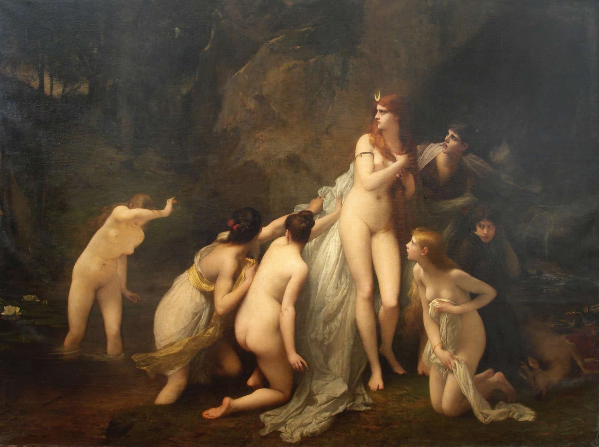 Diane Surprised by Jules Joseph Lefebvre