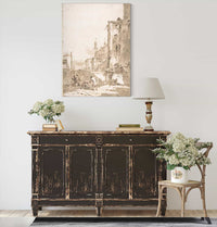 Dice Players In A Venetian Square   by Francesco Guardi