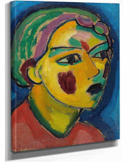 Dichterin Mystischer Kopf by Alexej Von Jawlensky