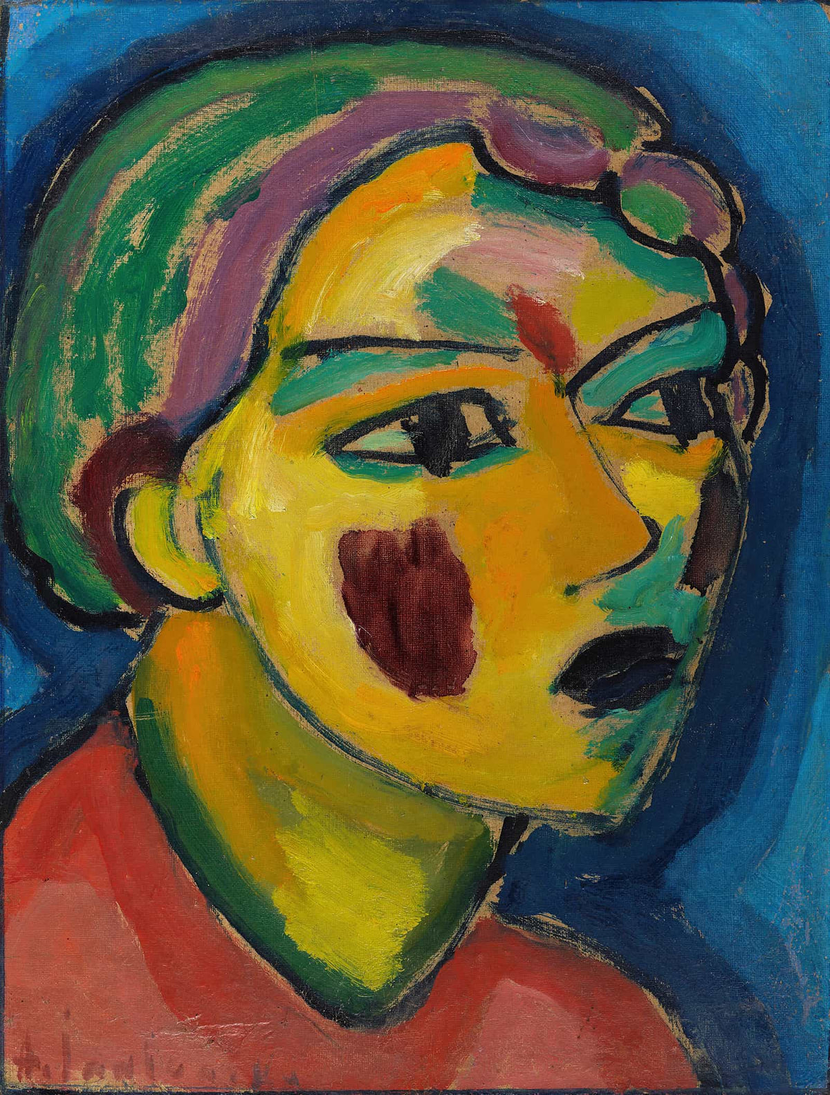 Dichterin Mystischer Kopf by Alexej Von Jawlensky