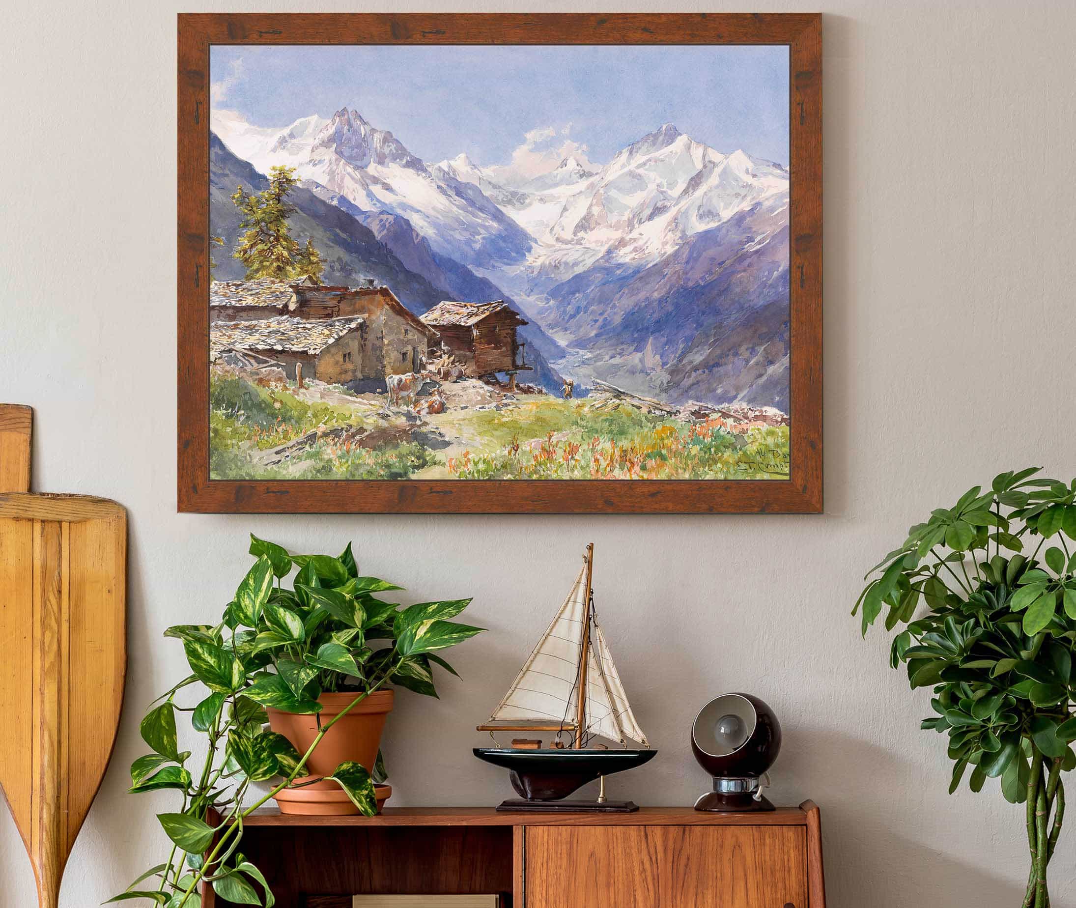 Die Alpe Barneuza Wallis by Edward Theodore Compton