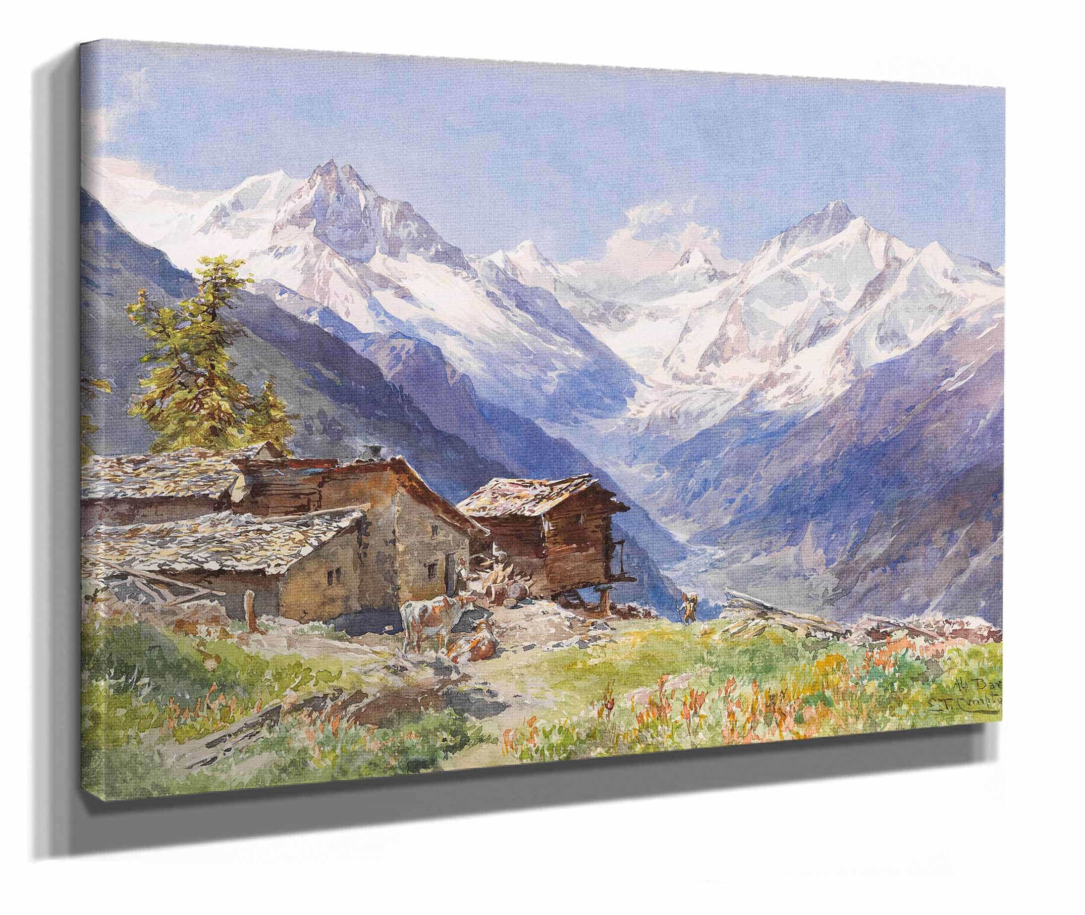 Die Alpe Barneuza Wallis by Edward Theodore Compton