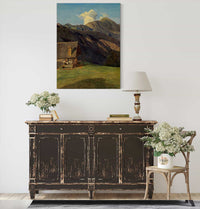 Die Alpenhutte Auf Dem Hoisenrad Bei Ischl by Ferdinand Georg Waldmuller