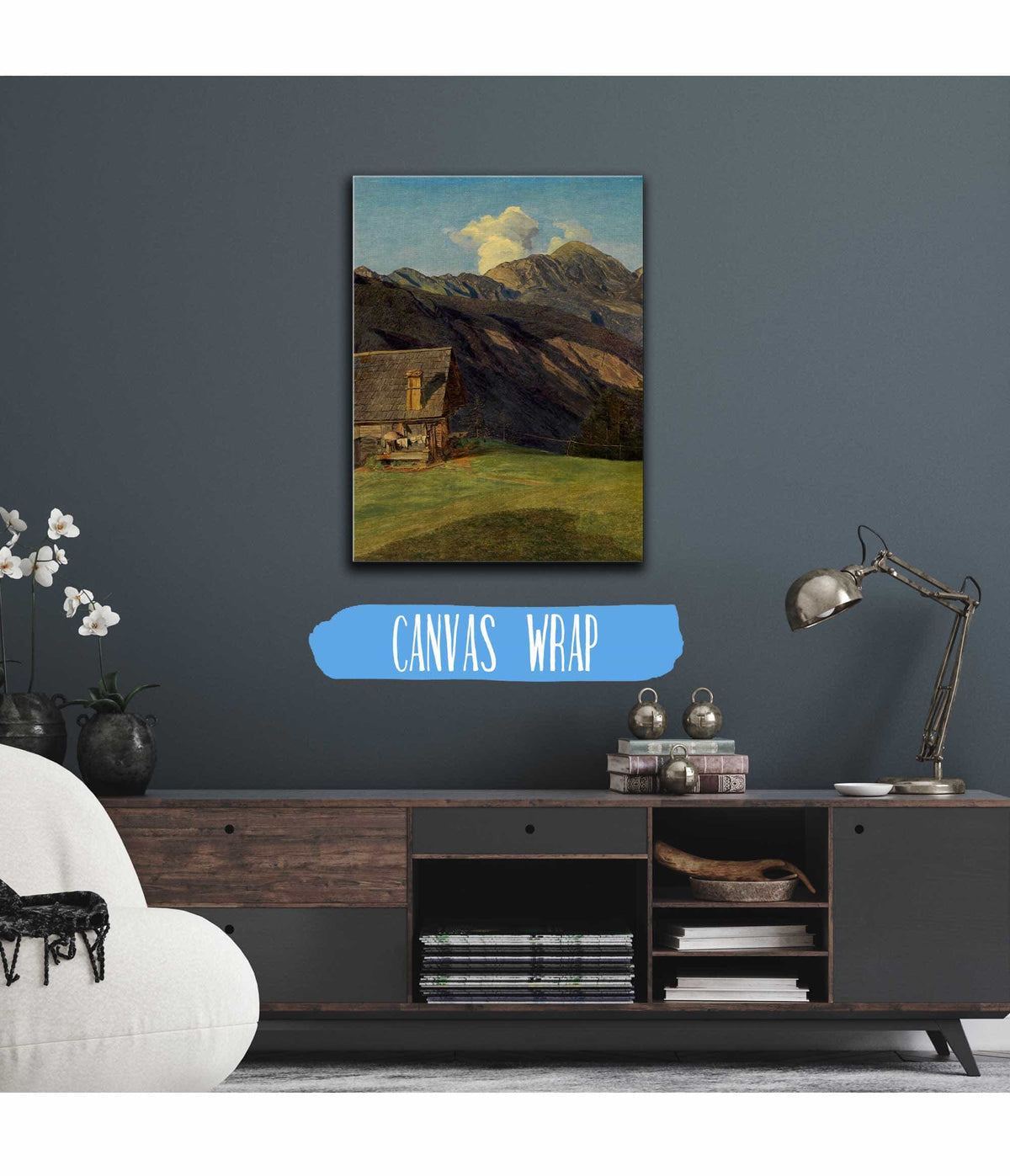 Die Alpenhutte Auf Dem Hoisenrad Bei Ischl by Ferdinand Georg Waldmuller