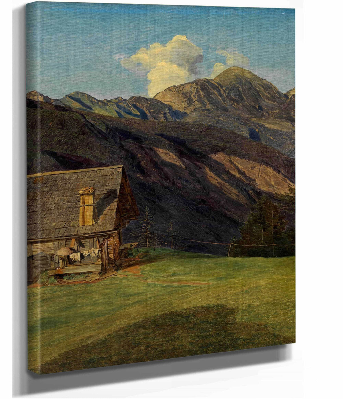 Die Alpenhutte Auf Dem Hoisenrad Bei Ischl by Ferdinand Georg Waldmuller