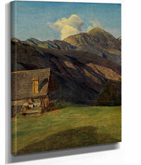 Die Alpenhutte Auf Dem Hoisenrad Bei Ischl by Ferdinand Georg Waldmuller