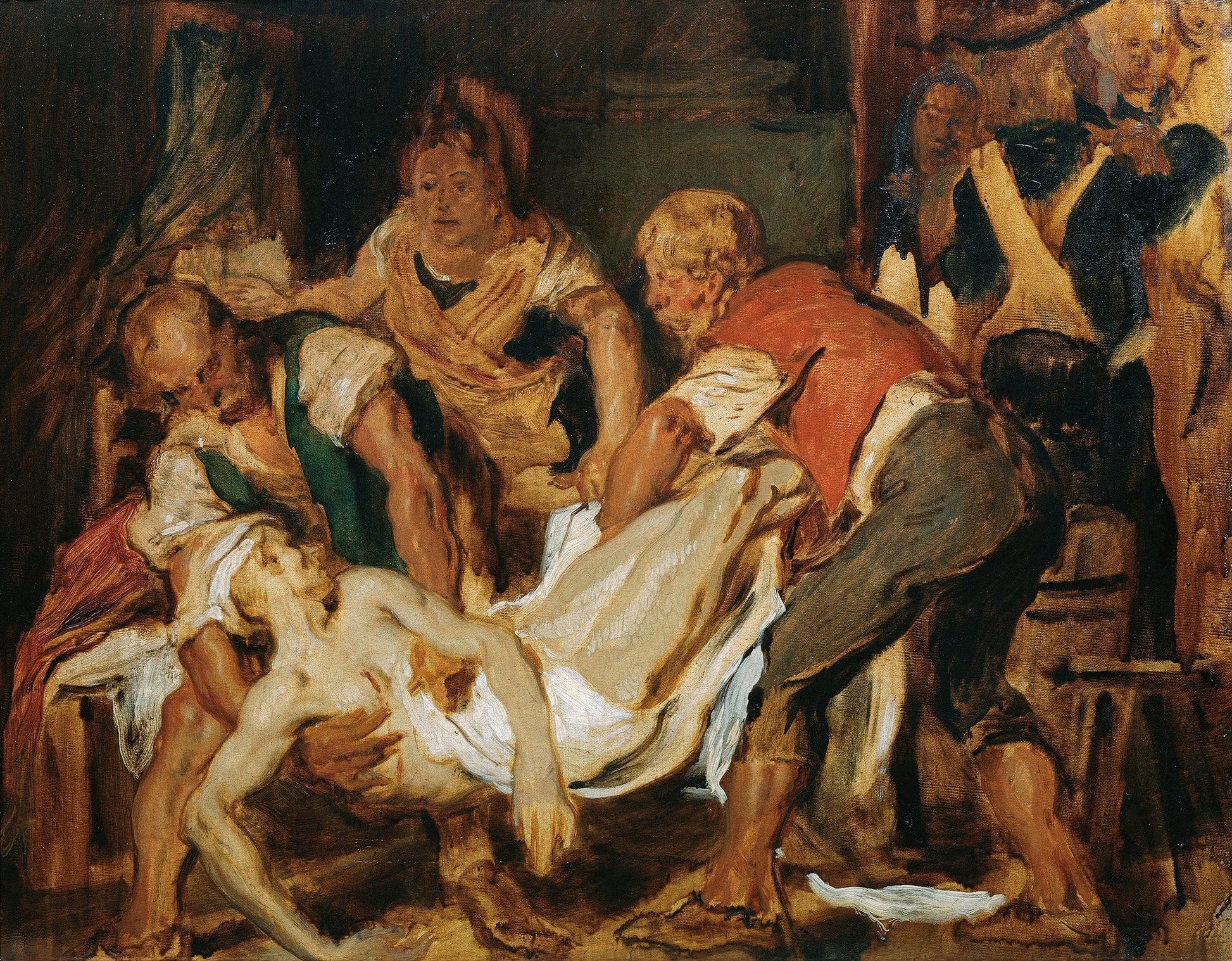 Die Bergung Der Leiche Jean Paul Marats by Hans Canon