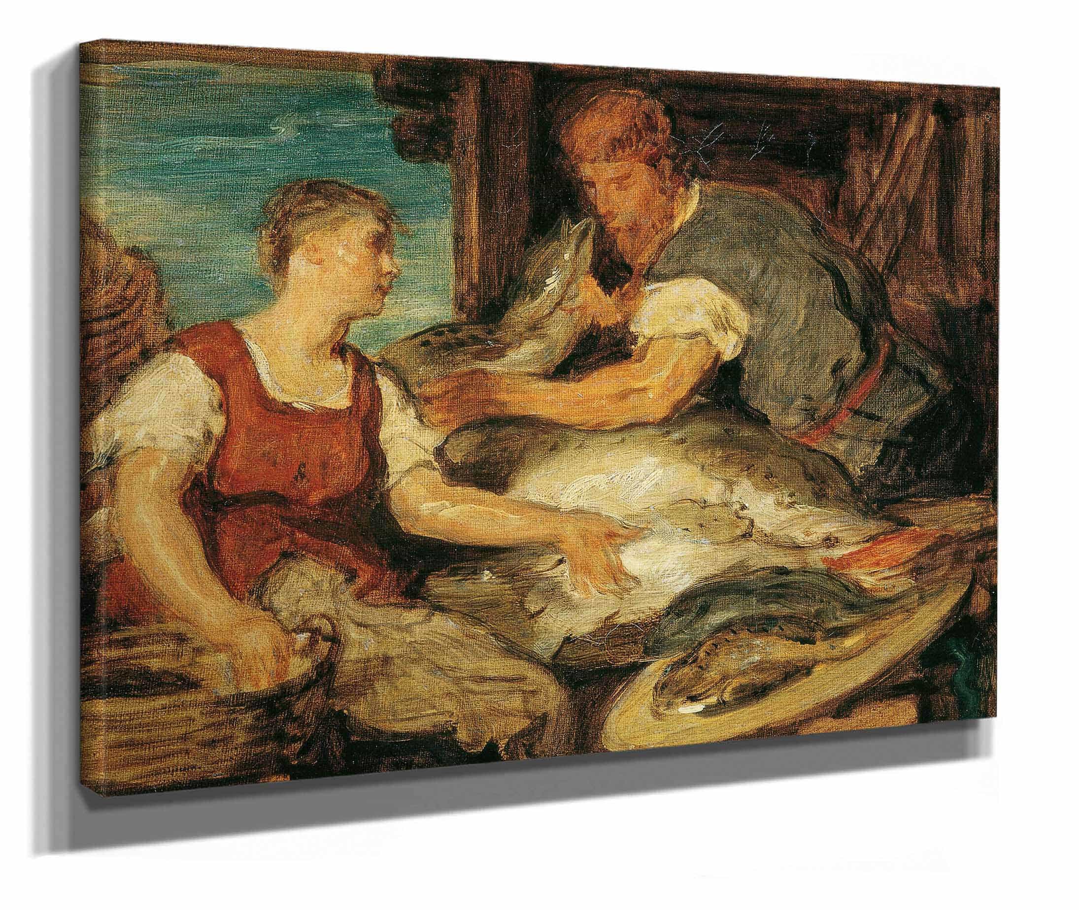 Die Fischverkauferin by Hans Canon