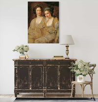 Die Grafinnen Caroline Und Zoe Thomatis by Johann Baptist Von Lampi The Elder