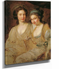 Die Grafinnen Caroline Und Zoe Thomatis by Johann Baptist Von Lampi The Elder