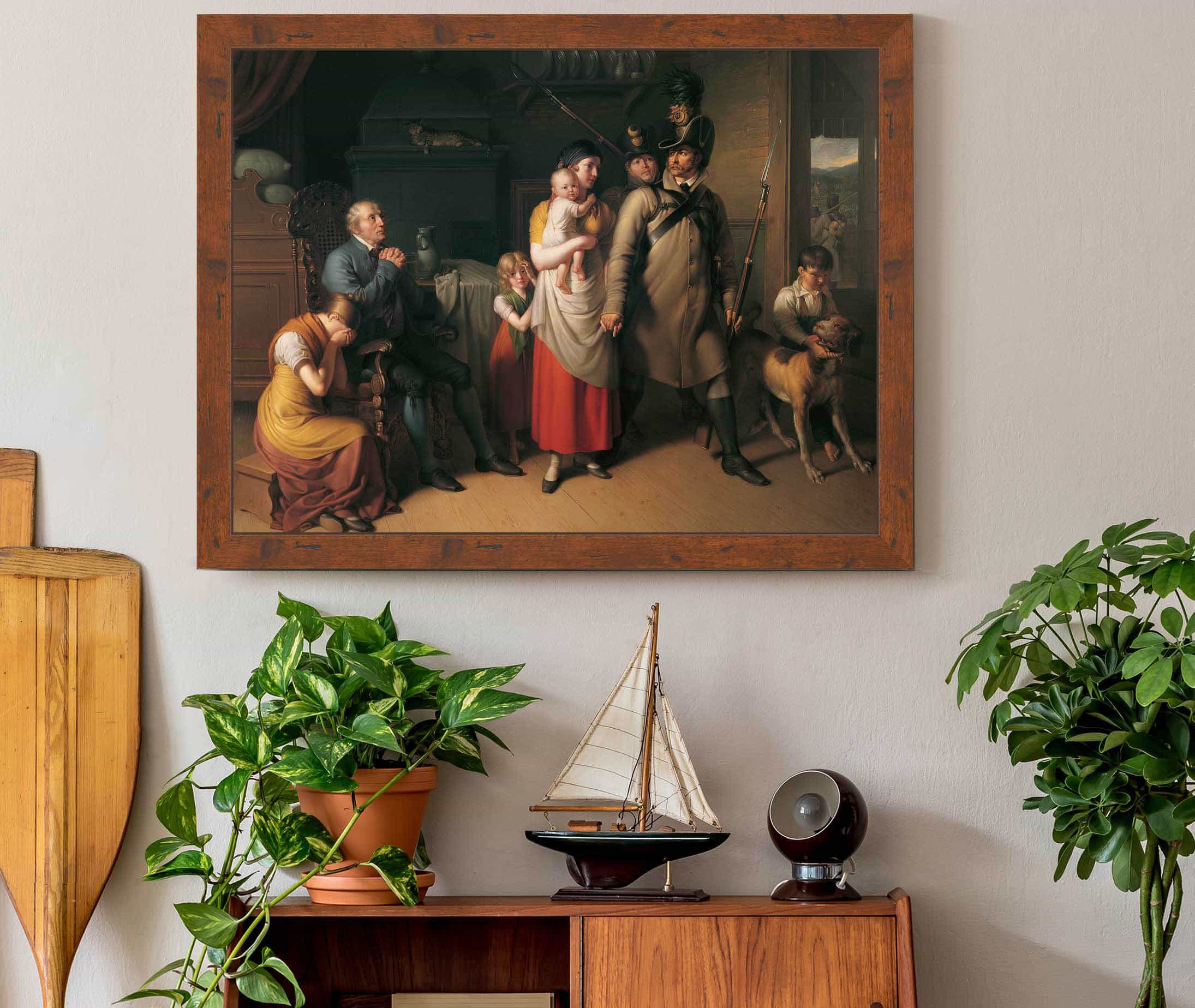 Die Heimkehr Des Landwehrmannes by Johann Peter Krafft