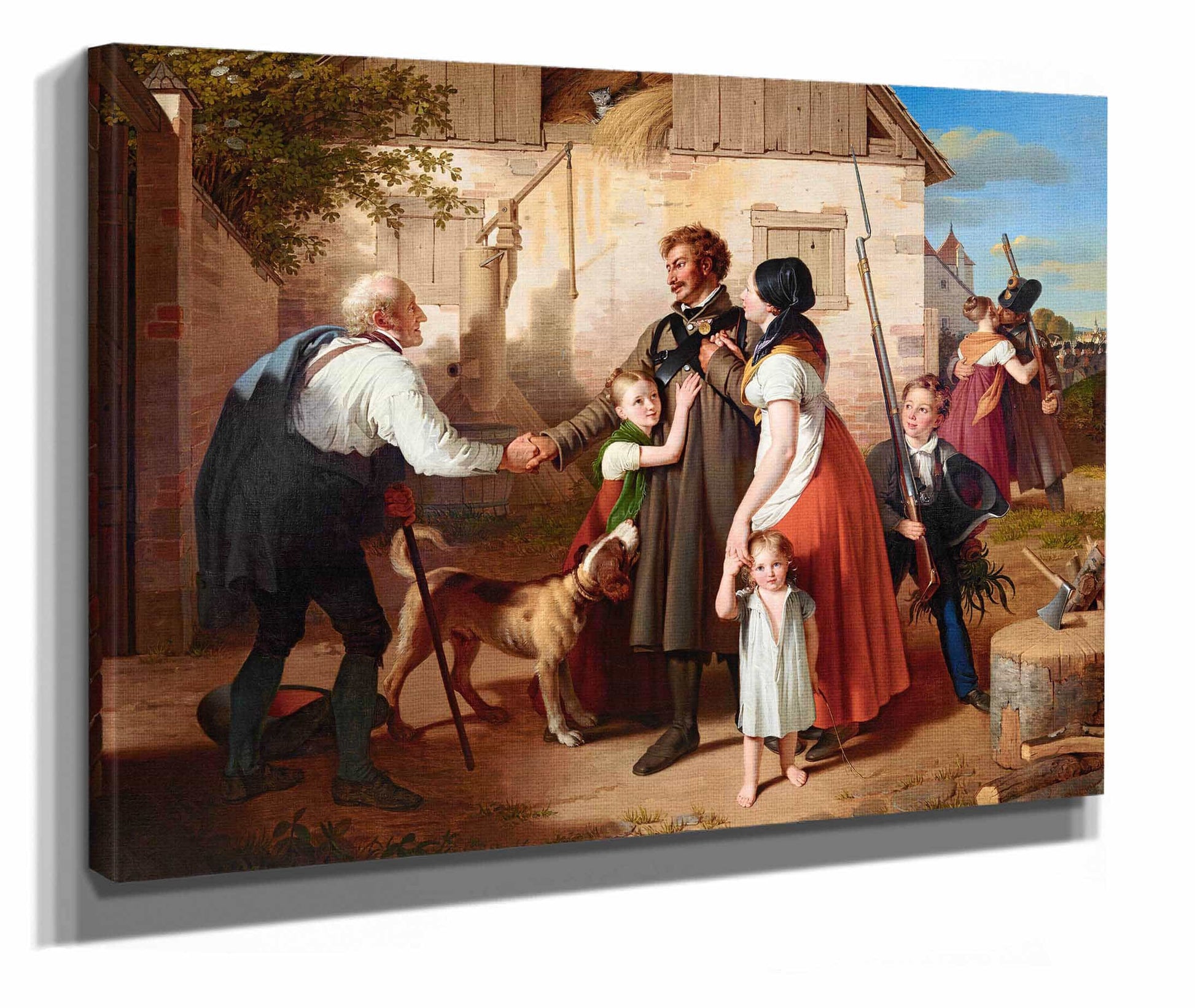 Die Heimkehr Des Landwehrmannes by Johann Peter Krafft