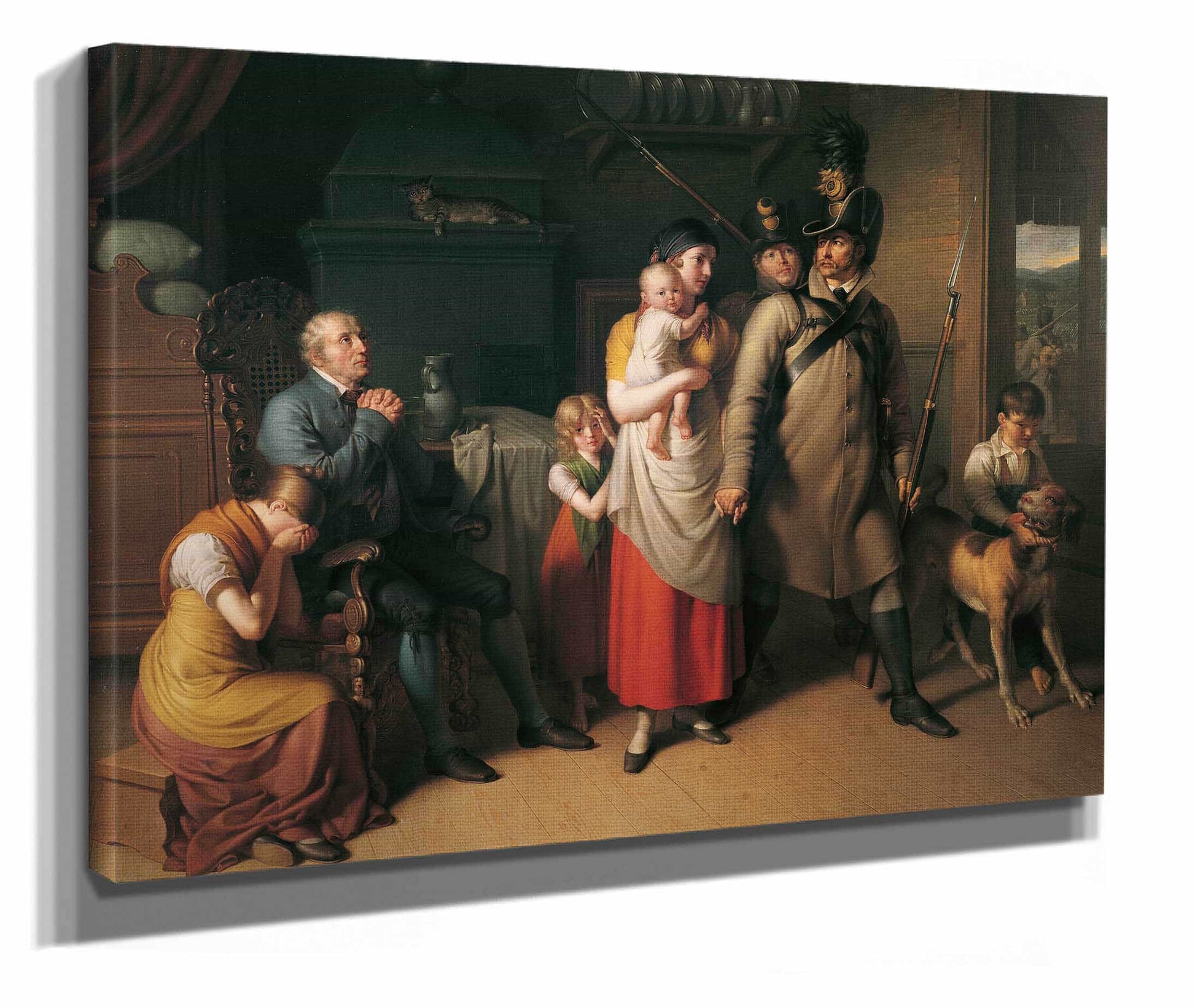 Die Heimkehr Des Landwehrmannes by Johann Peter Krafft