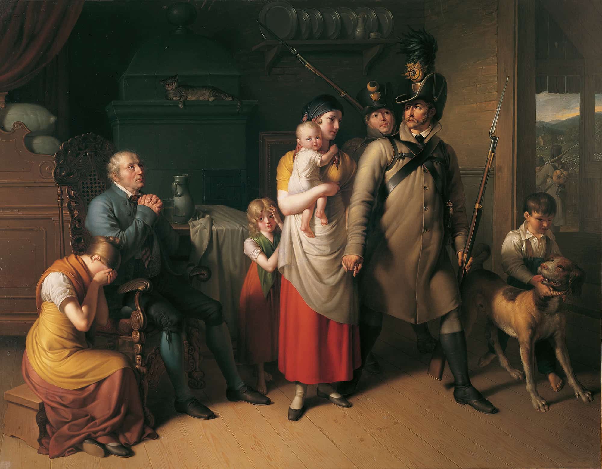 Die Heimkehr Des Landwehrmannes by Johann Peter Krafft