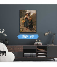 Die Kleinen Reisigsammlerinnen by Franz Von Defregger