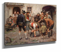 Die Kraftprobe by Franz Von Defregger