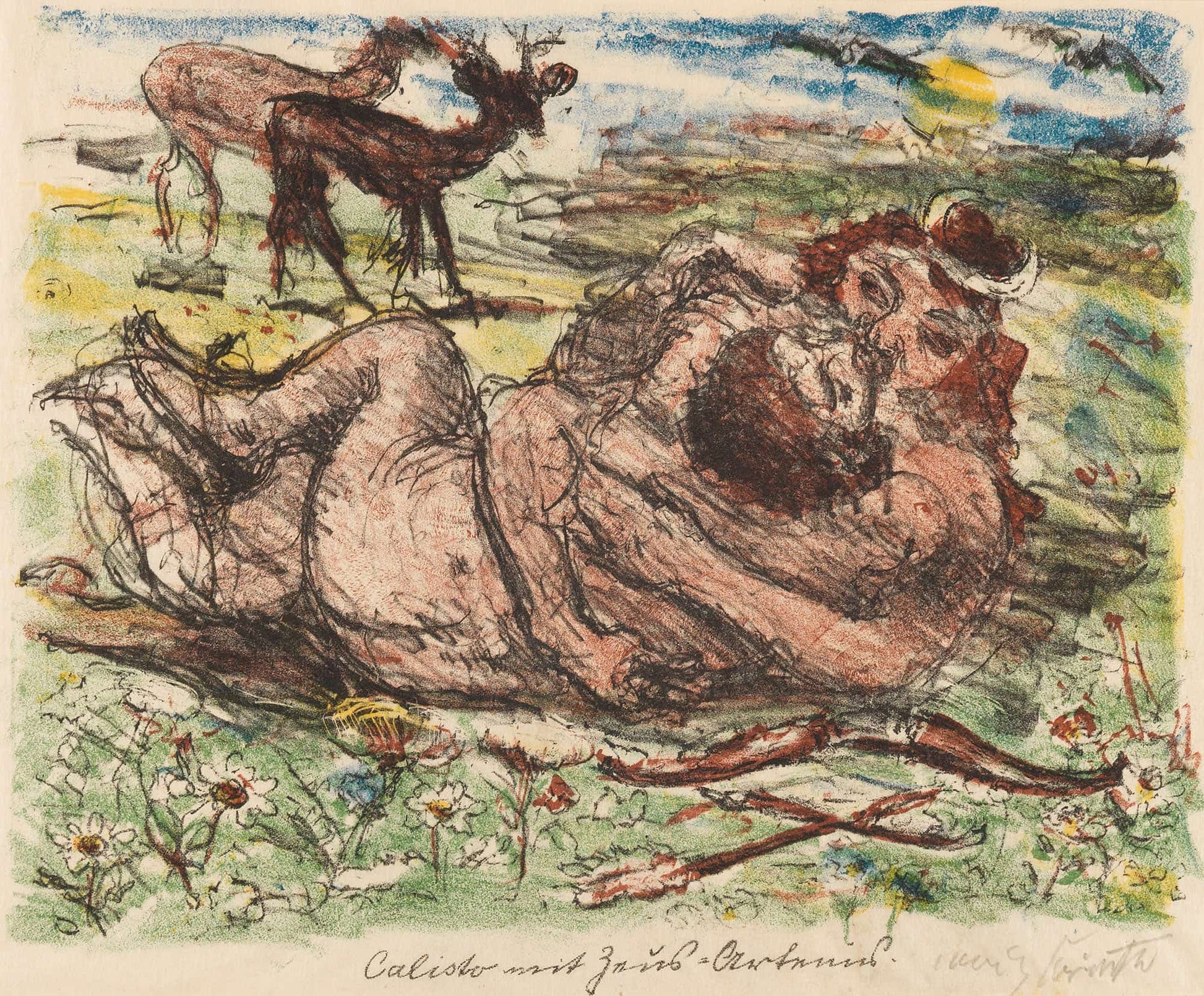 Die Liebschaften Des Zeus by Lovis Corinth