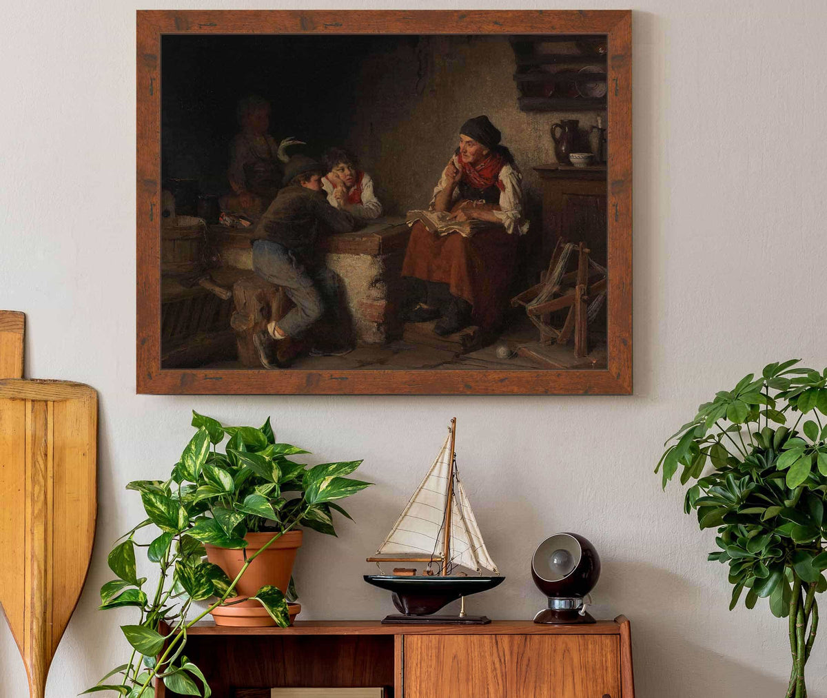 Die Marchenerzahlerin by Franz Von Defregger