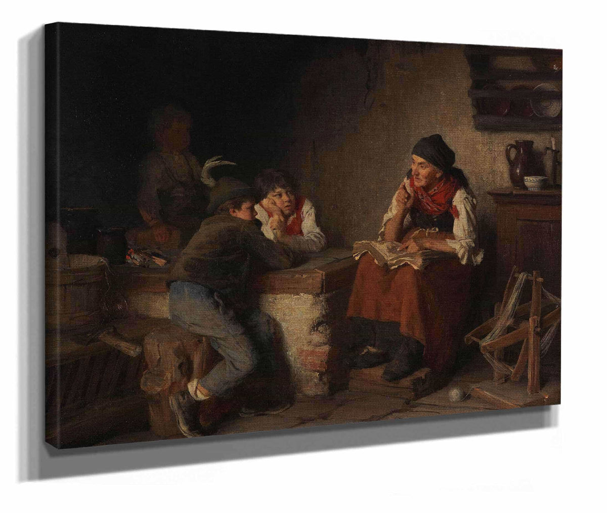 Die Marchenerzahlerin by Franz Von Defregger