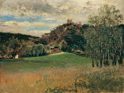 Die Meiereiwiese In Der Vorderbruhl Mit Der Ruine Modling by Anton Romako