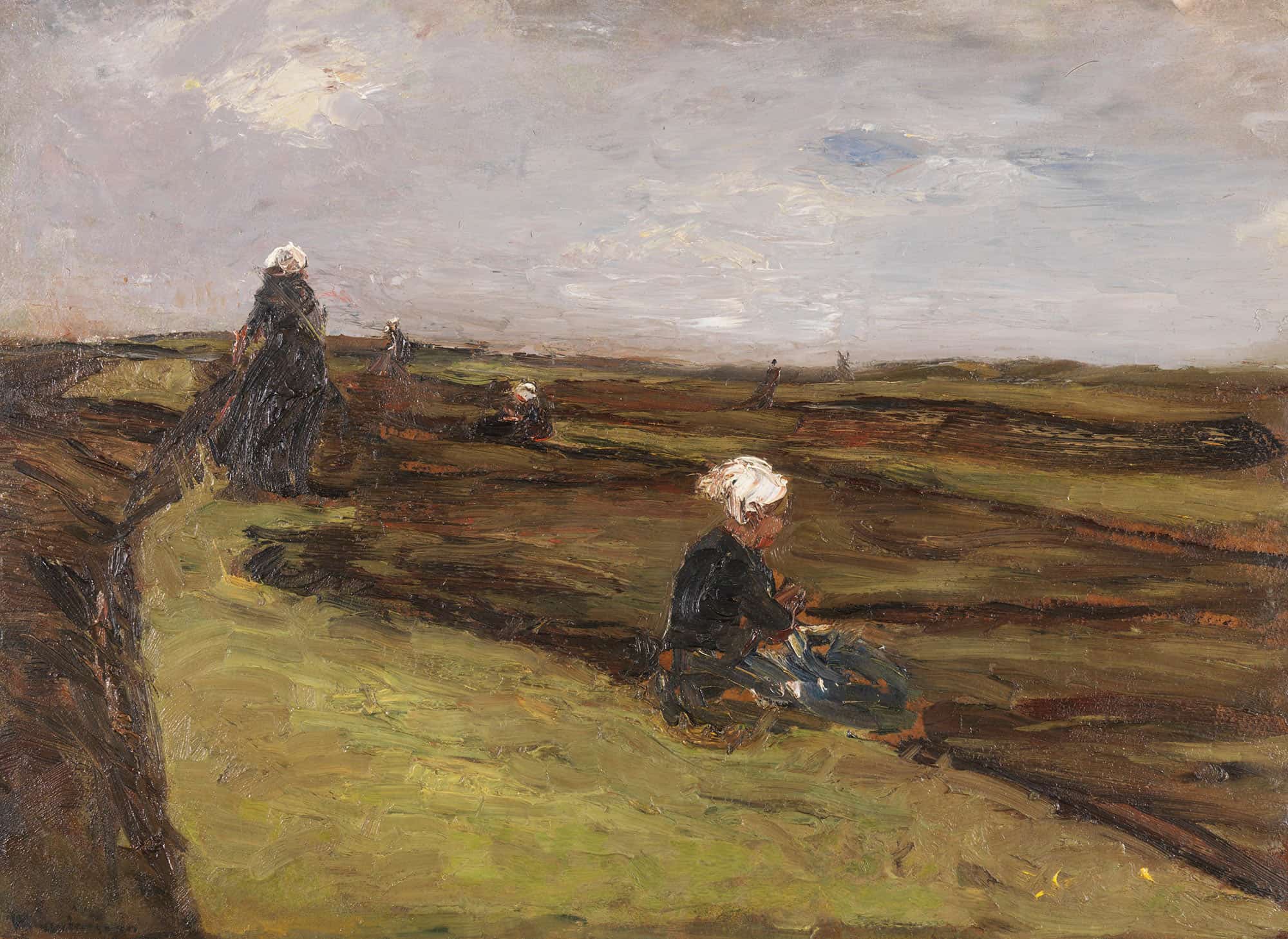 Die Netzflickerinnen by Max Liebermann