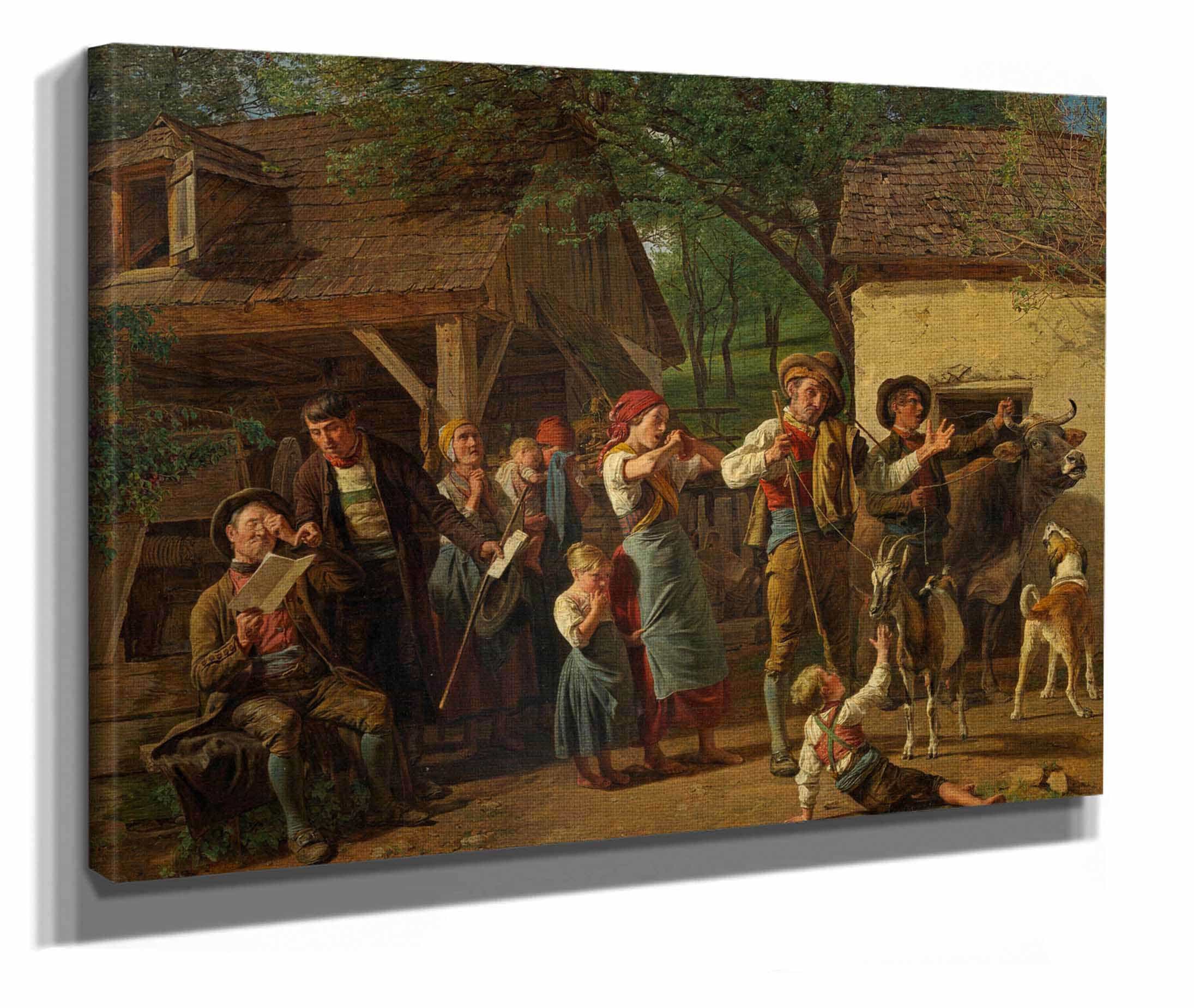 Die Pfandung by Ferdinand Georg Waldmuller