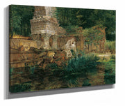 Die Romische Ruine In Schonbrunn by Ferdinand Georg Waldmuller