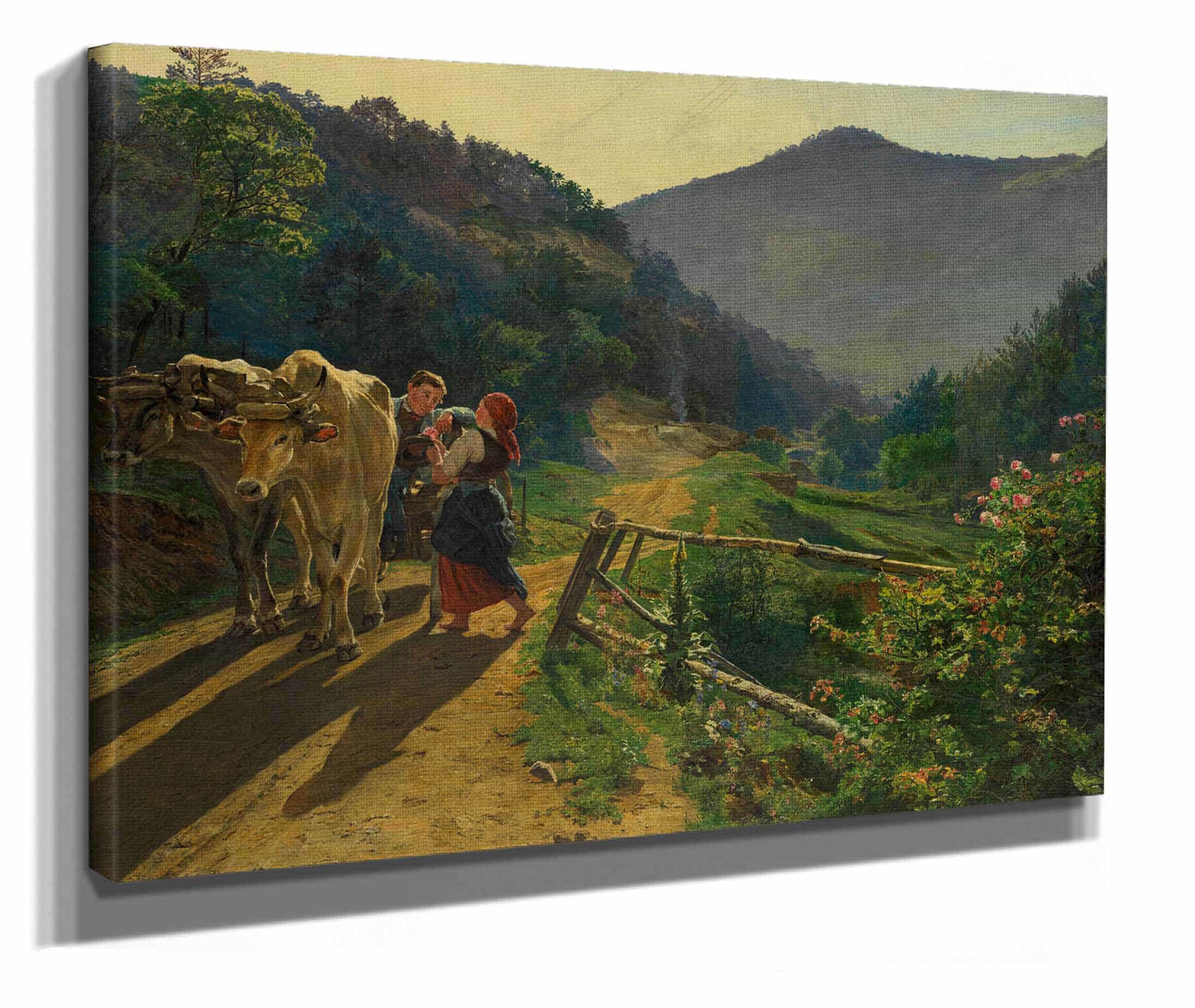 Die Rosenzeit by Ferdinand Georg Waldmuller