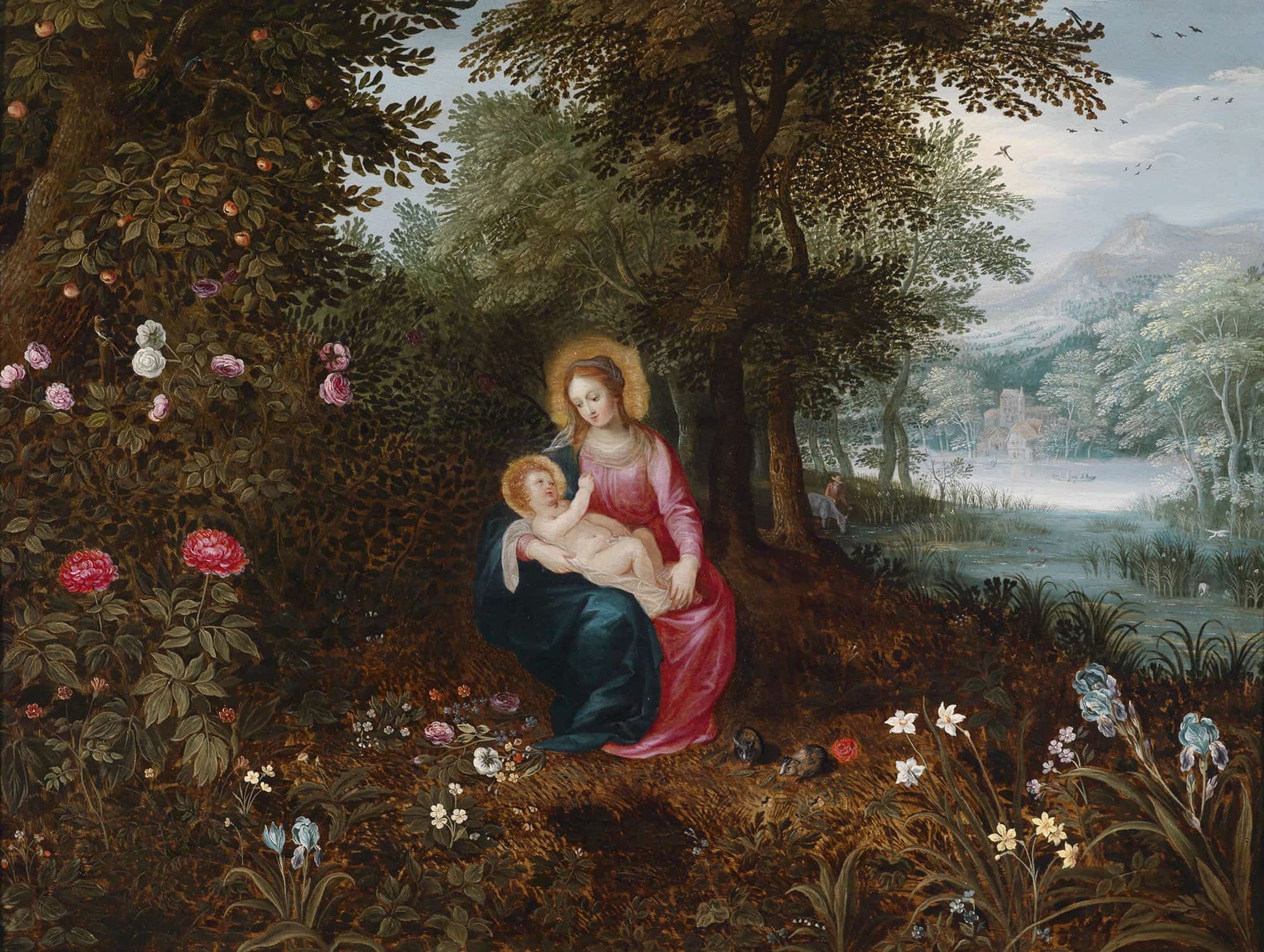Die Ruhe Auf Der Flucht by Jan Brueghel The Younger