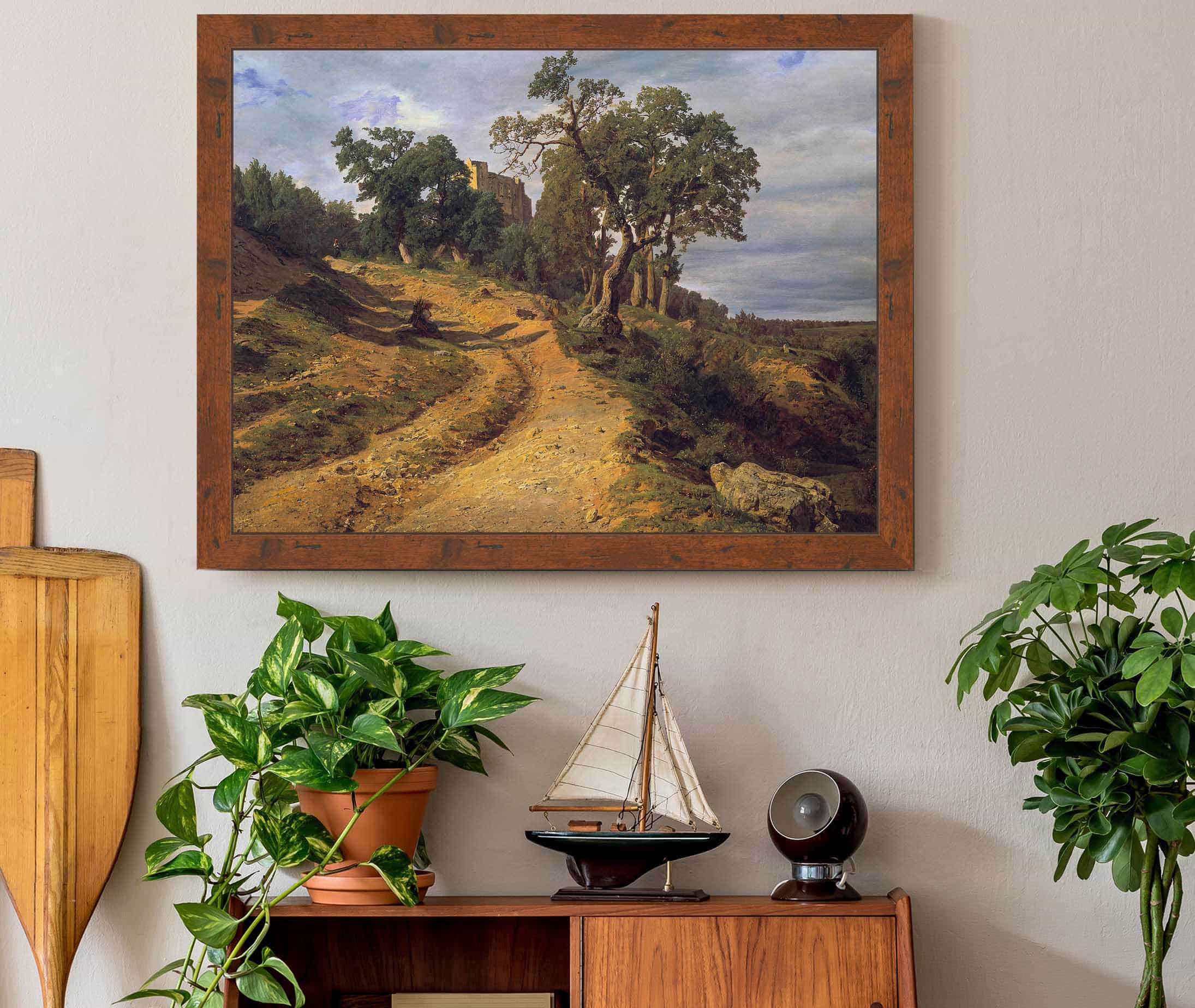 Die Ruine Liechtenstein Bei Modling by Ferdinand Georg Waldmuller