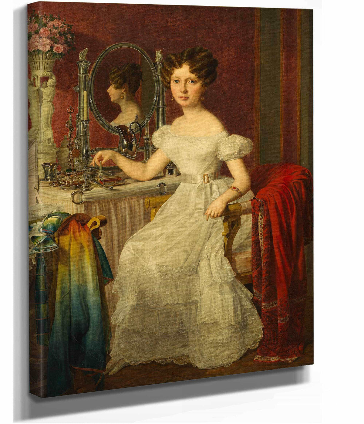 Die Schauspielerin Elise Hofer by Ferdinand Georg Waldmuller