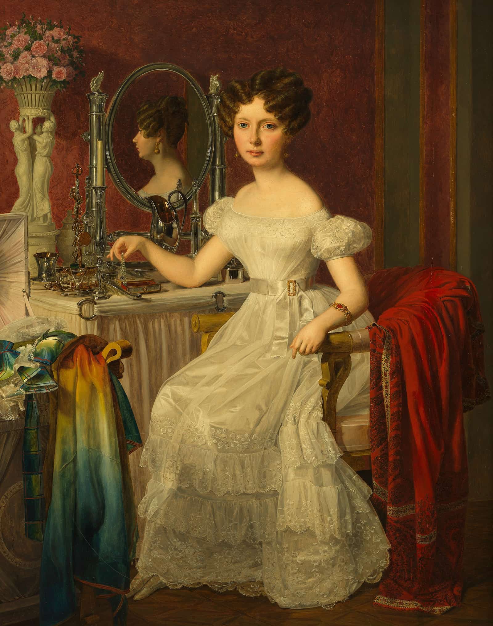 Die Schauspielerin Elise Hofer by Ferdinand Georg Waldmuller