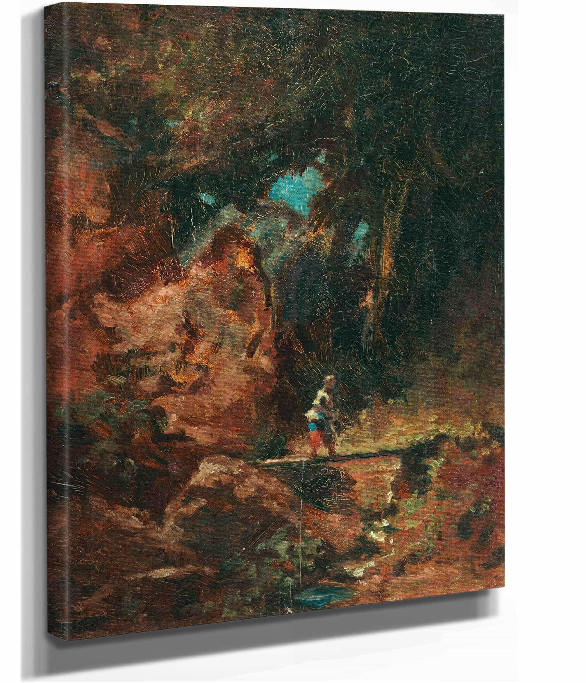 Die Sennerin Auf Dem Waldsteg by Carl Spitzweg