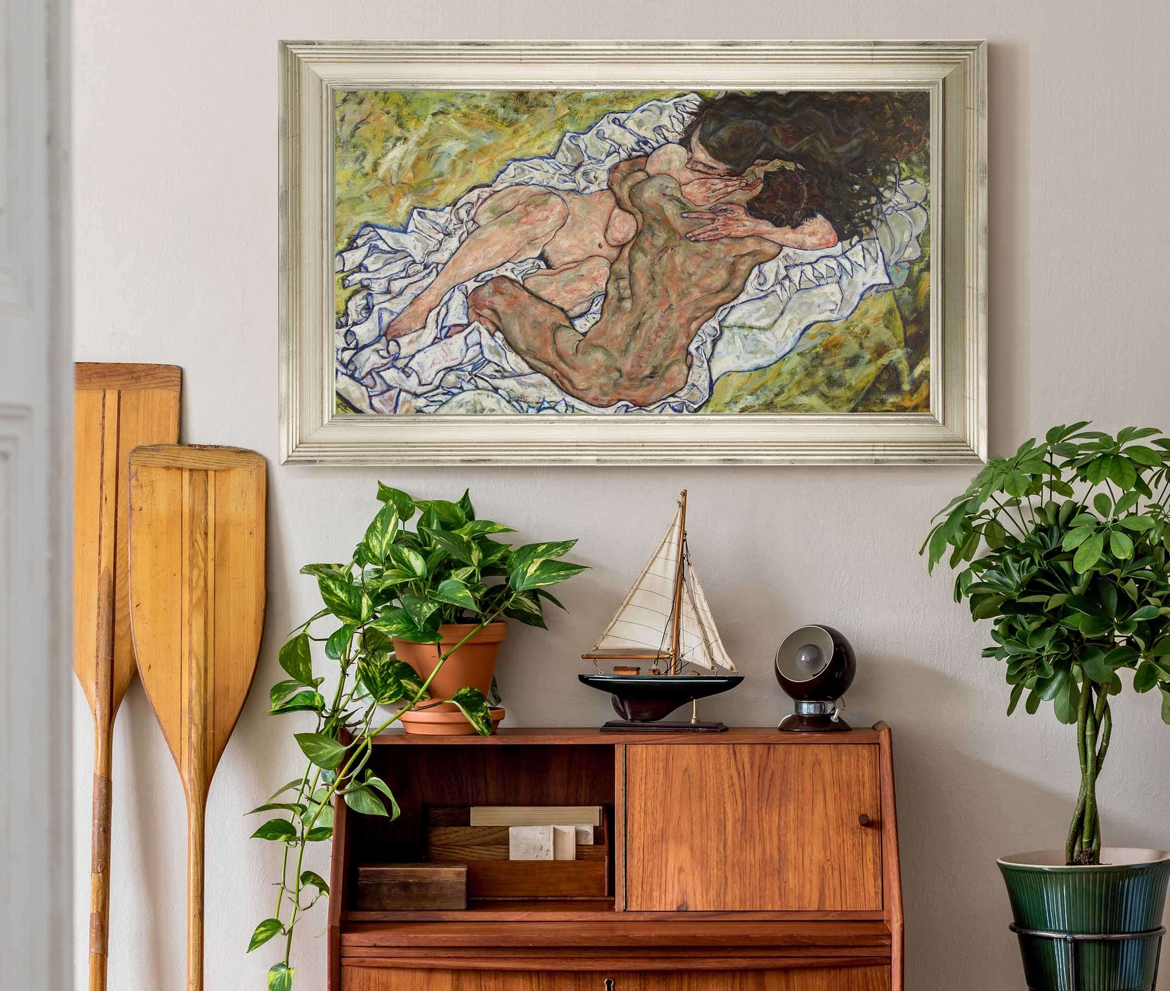 Die Umarmung by Egon Schiele