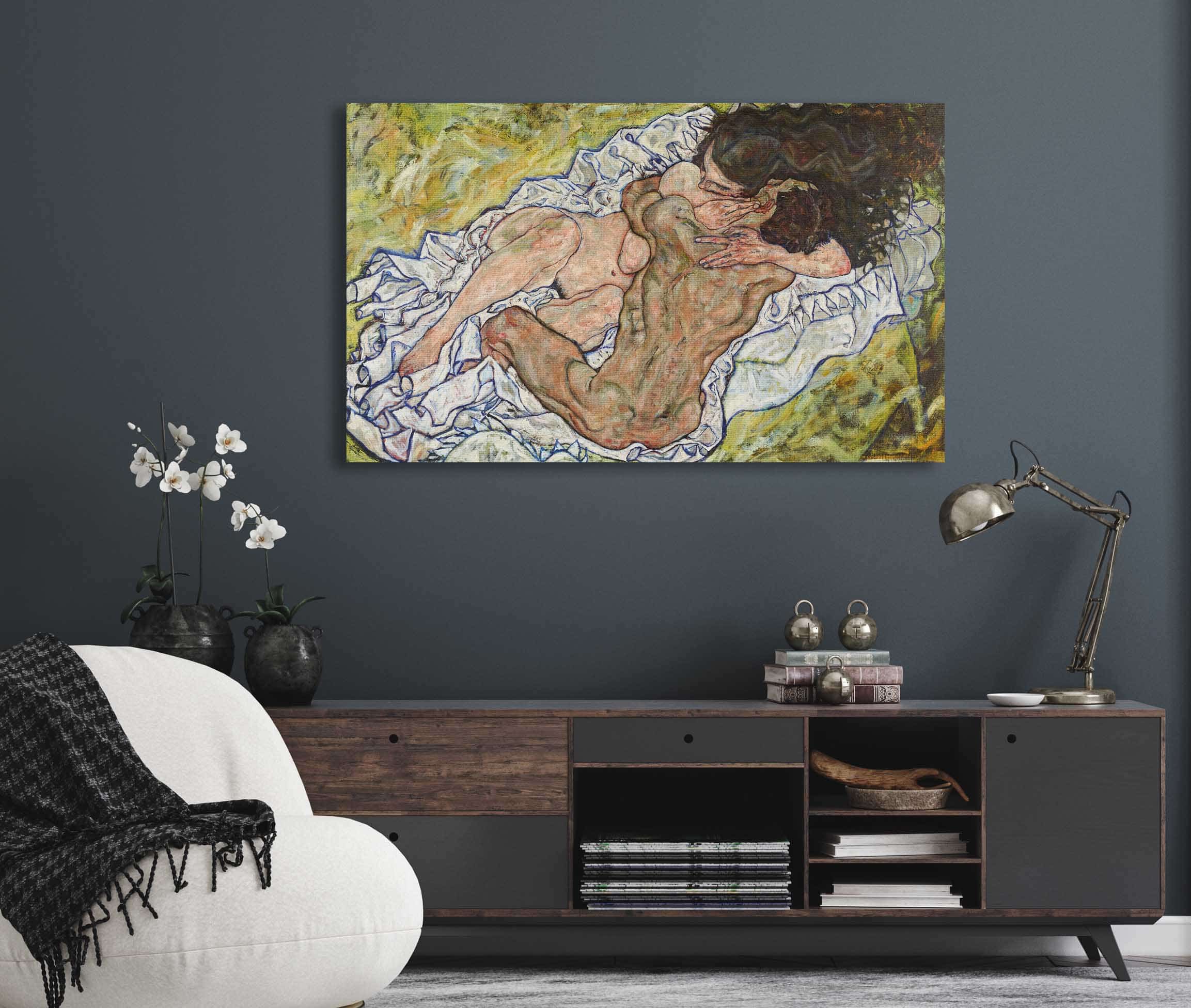 Die Umarmung by Egon Schiele