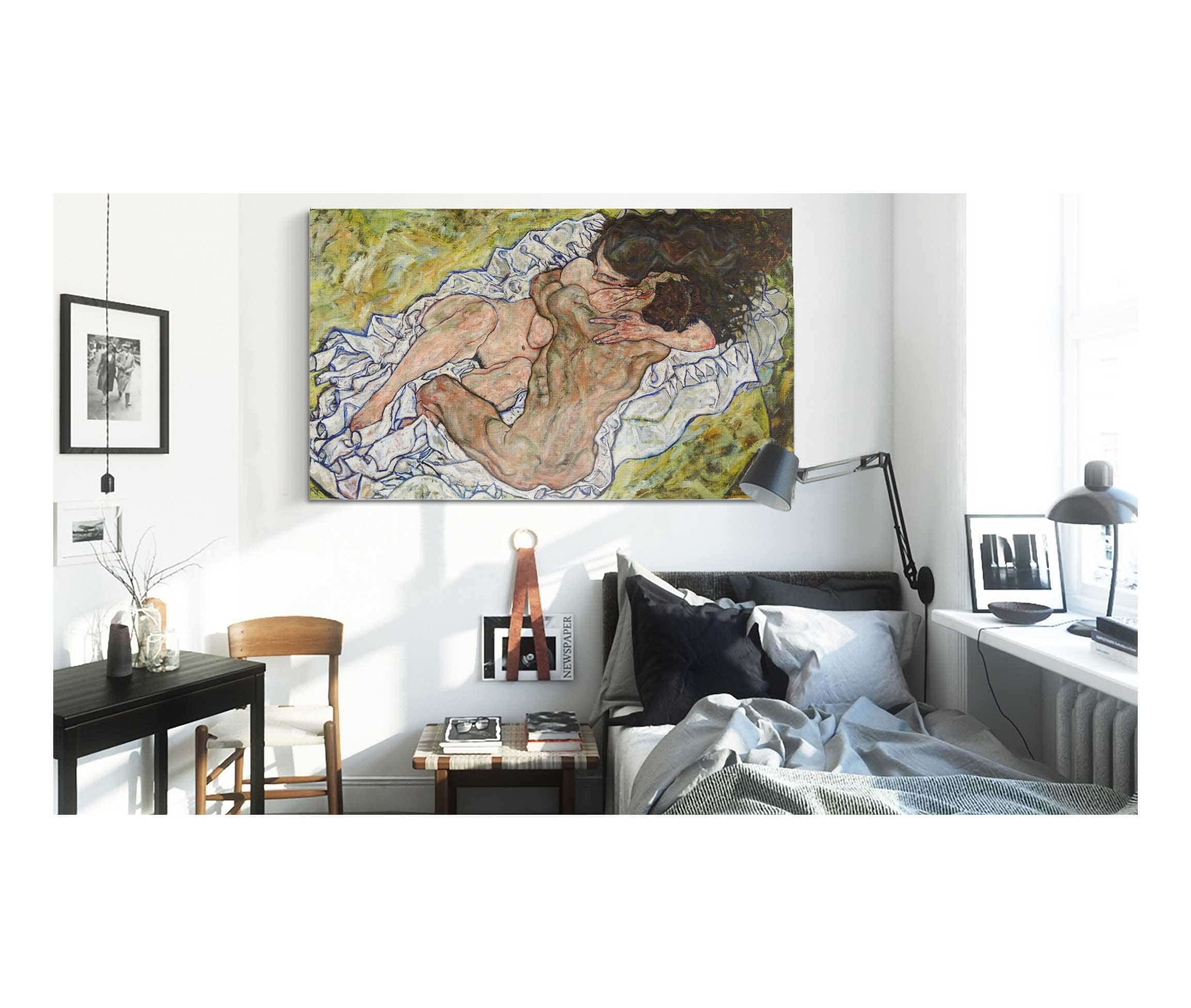 Die Umarmung by Egon Schiele