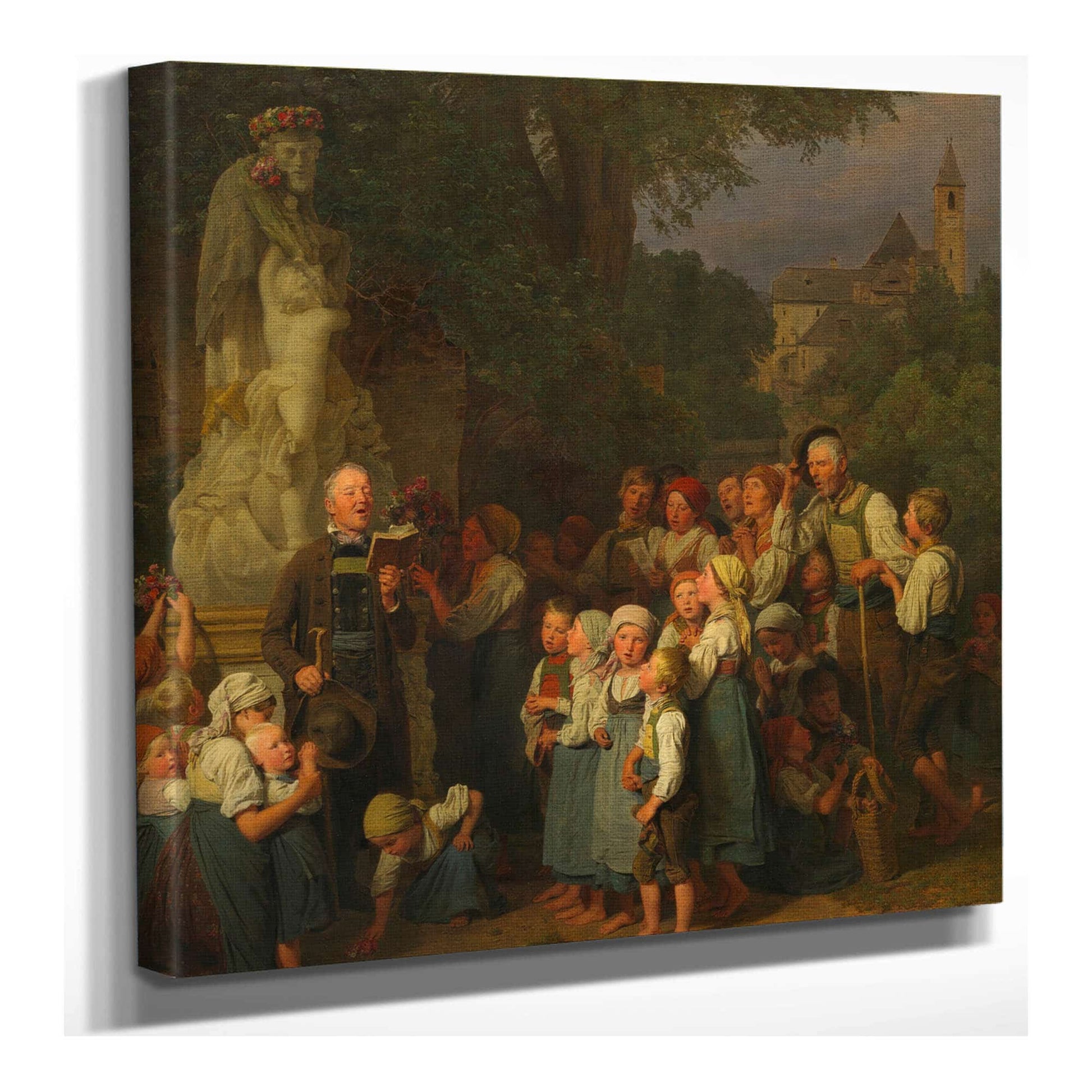 Die Verehrung Des Heiligen Johannes Johannes Andacht by Ferdinand Georg Waldmuller