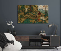 Die Vision Des Heiligen Hubertus The Vision Of St Hubert by Egon Schiele