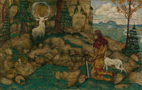 Die Vision Des Heiligen Hubertus The Vision Of St Hubert by Egon Schiele
