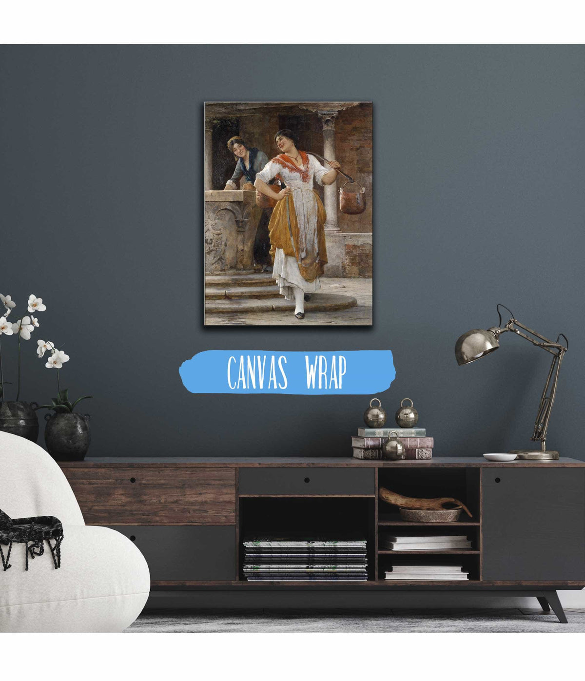 Die Wassertragerin by Eugen Von Blaas