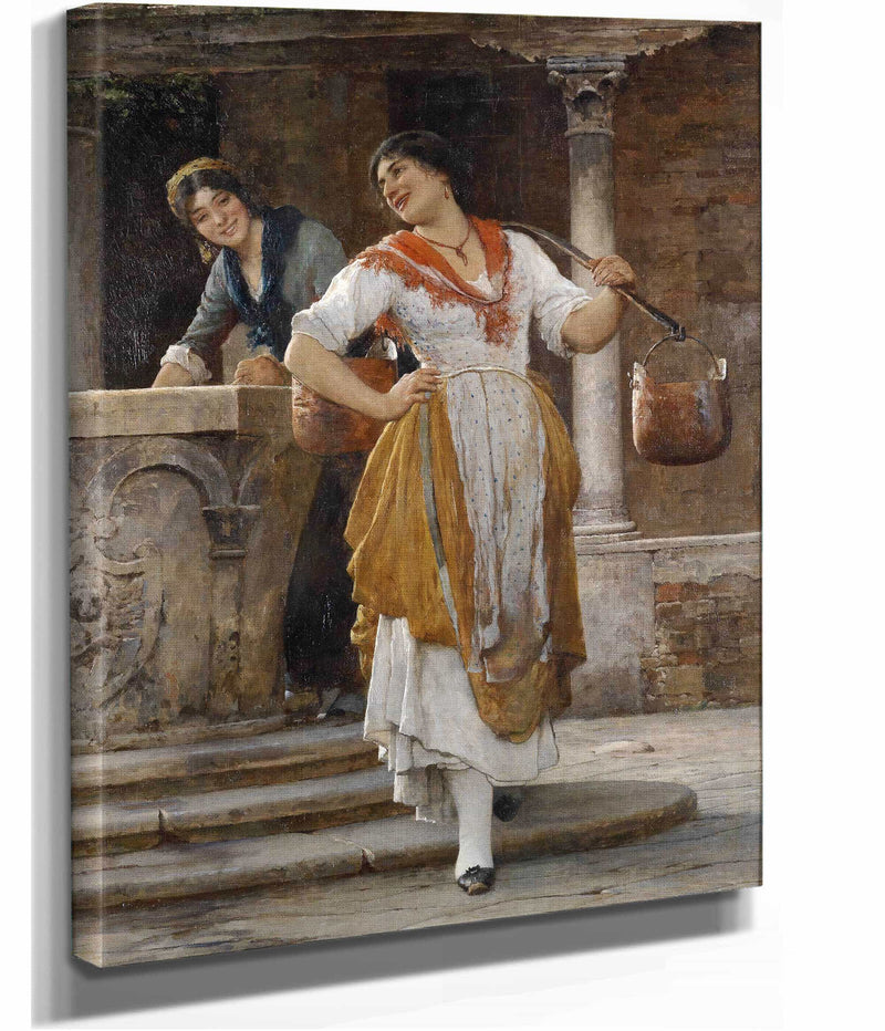 Die Wassertragerin by Eugen Von Blaas