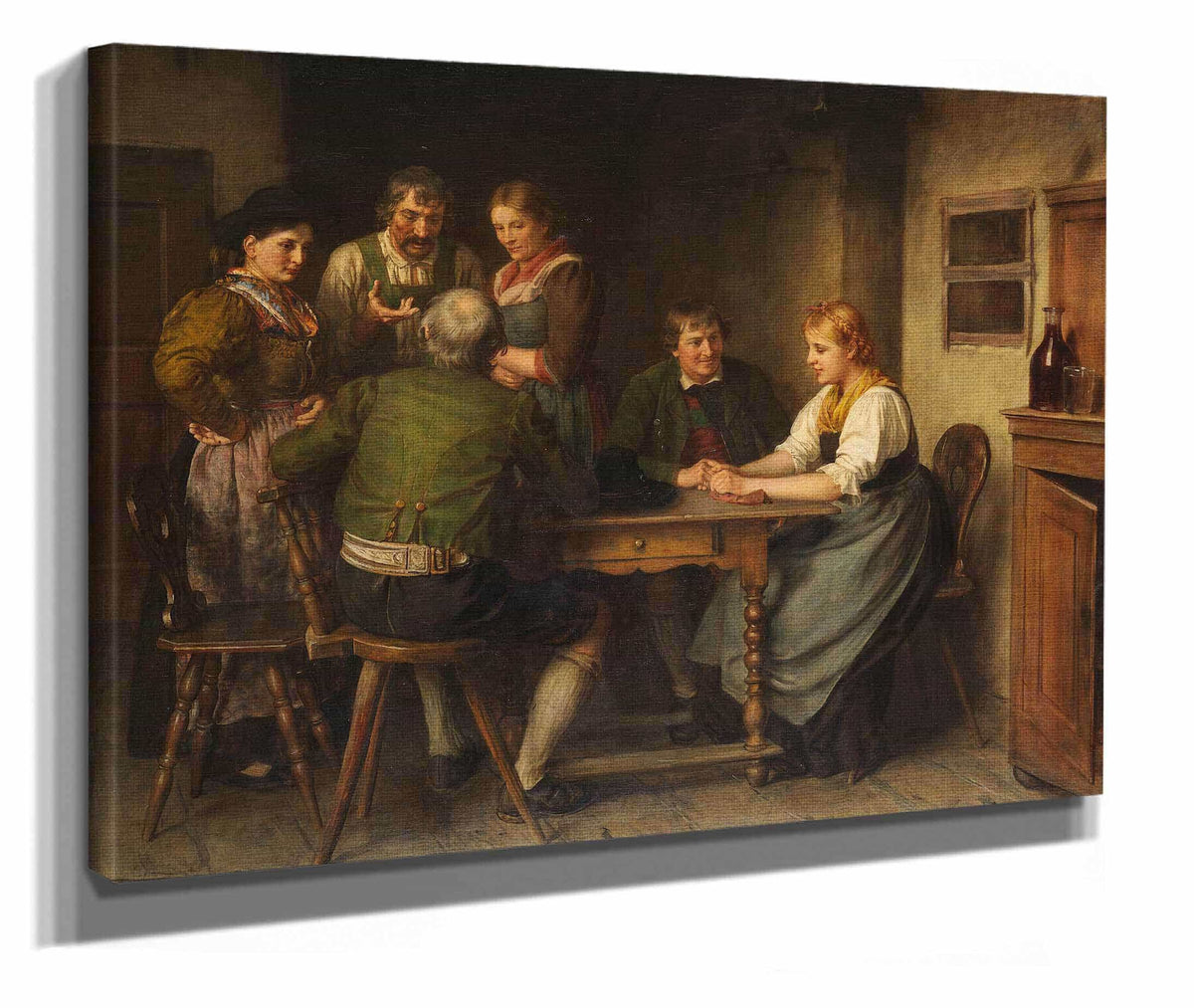 Die Werbung by Franz Von Defregger