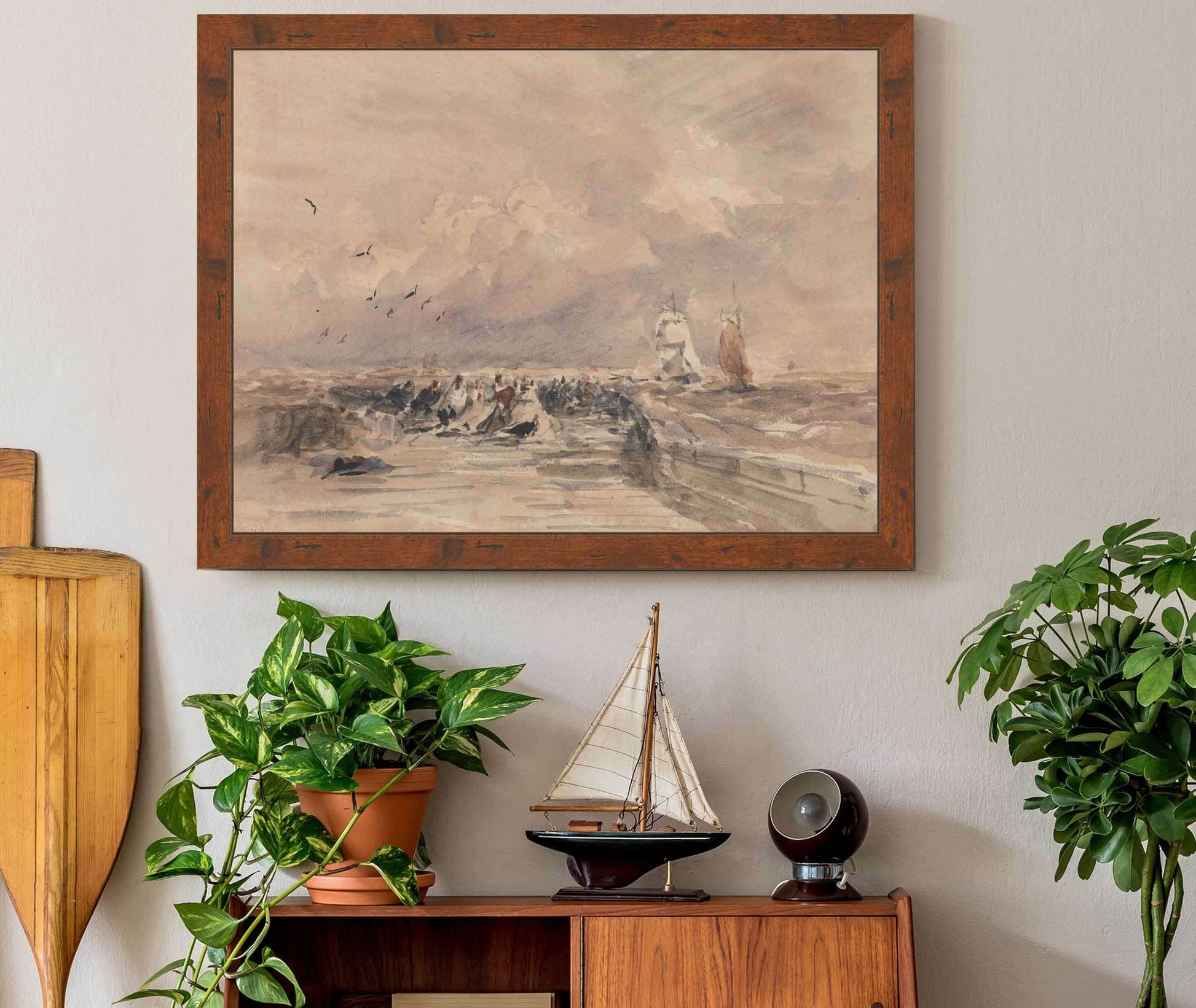 Dieppe Pier Stiff Breeze by David Cox