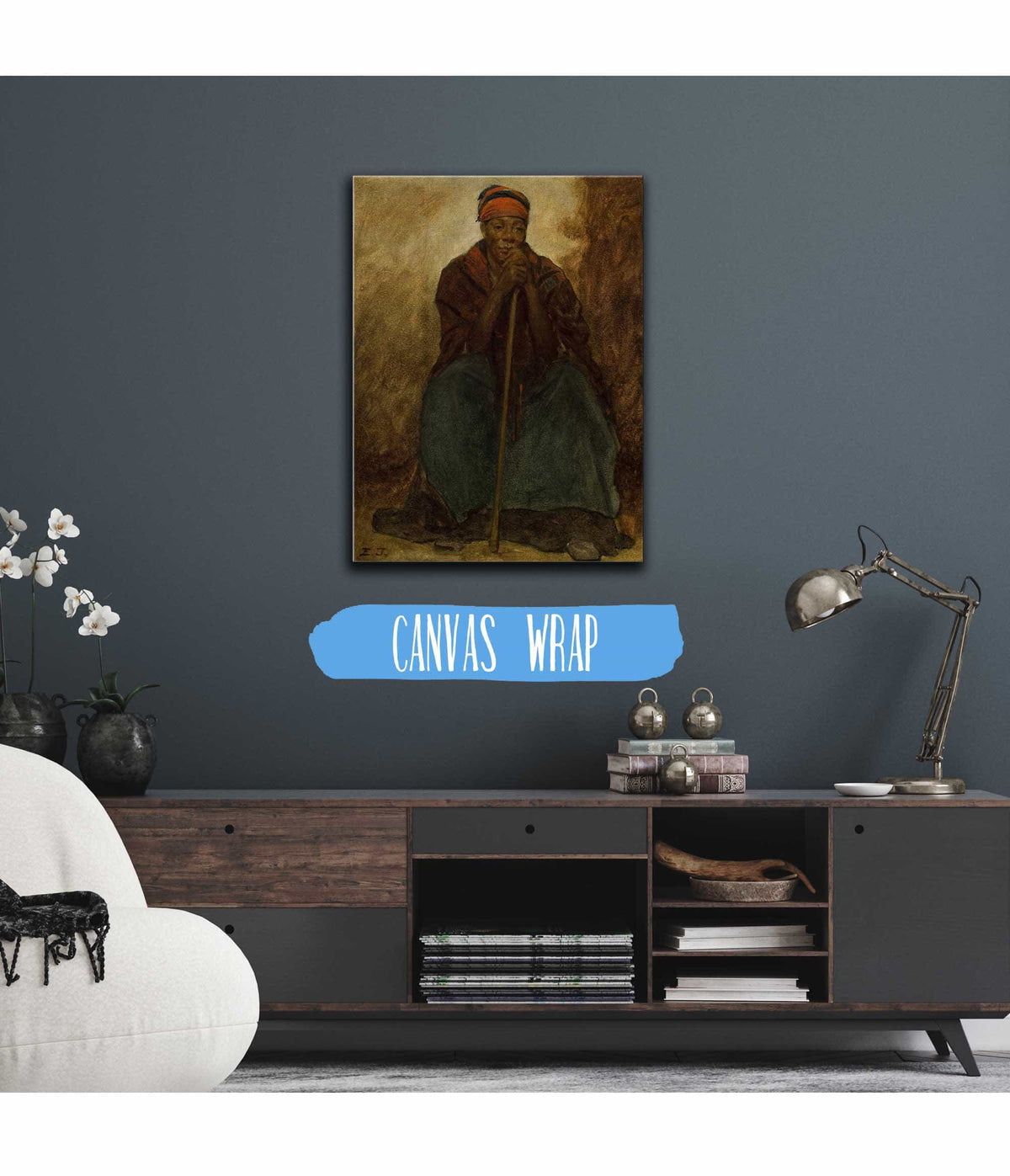 Dinah Portrait Of A Negress by Eastman Johnson